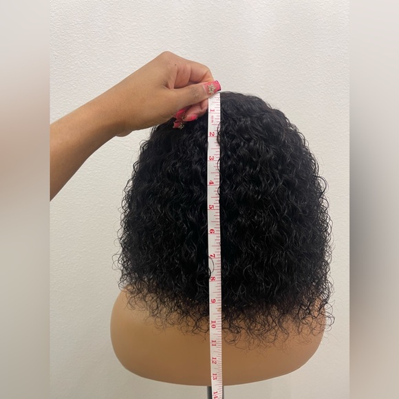 10” Wavy Bob Wig Human Hair, 200% Density Side Part, Glueless Lace Front (6”x4”) - Picture 7 of 15